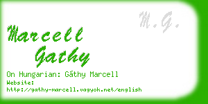 marcell gathy business card