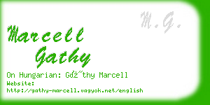 marcell gathy business card